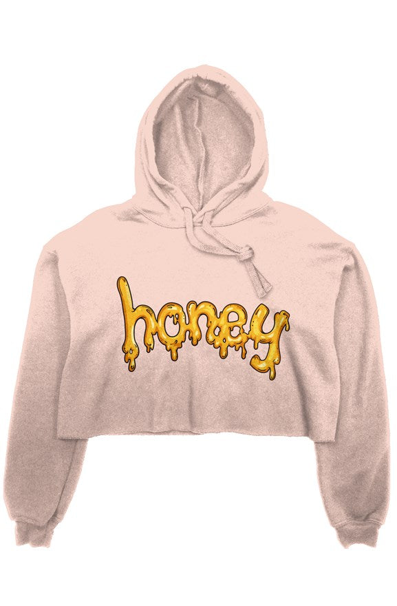 crop fleece hoodie